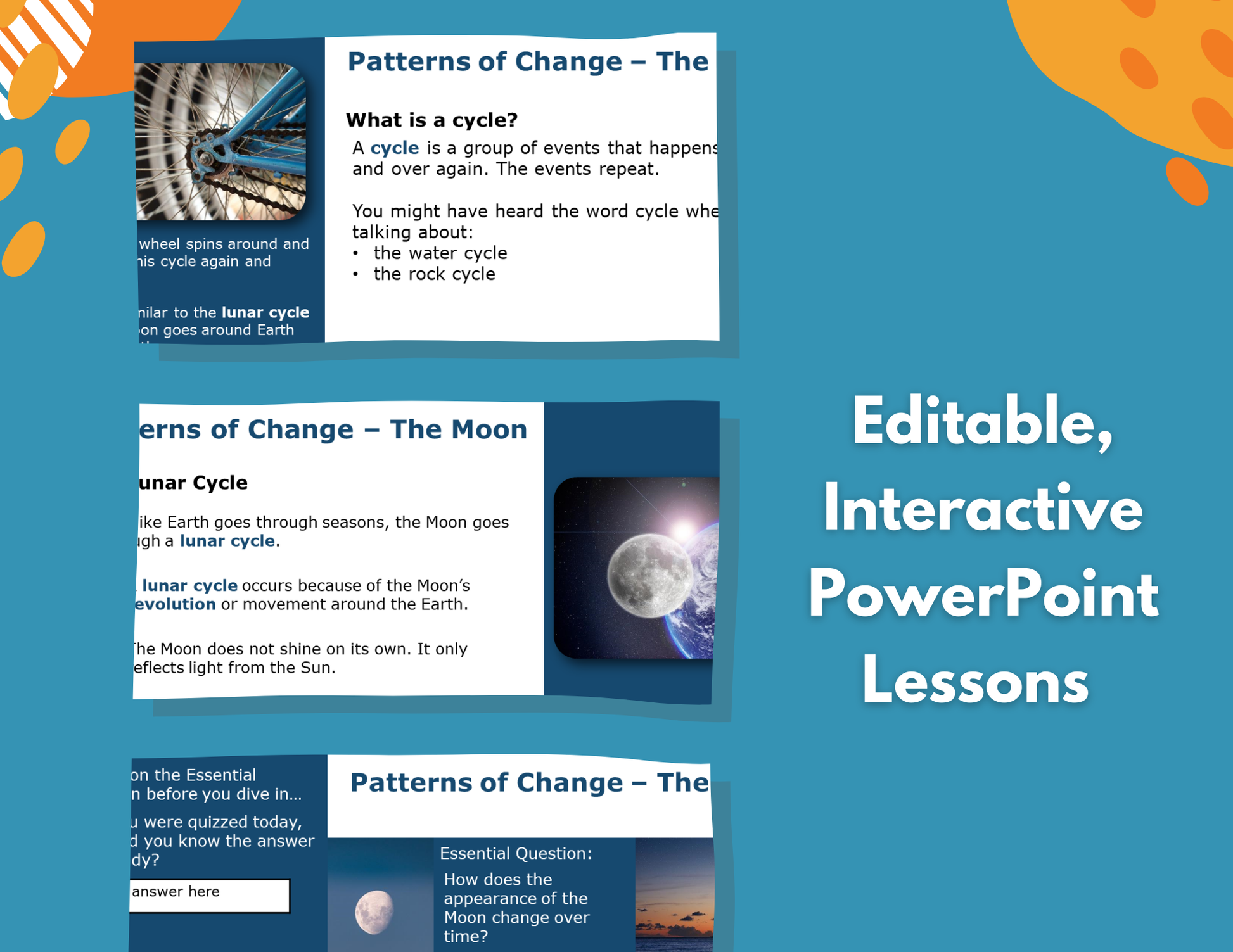 Patterns of Change - The Moon - Complete Lesson Plan - 4th Grade