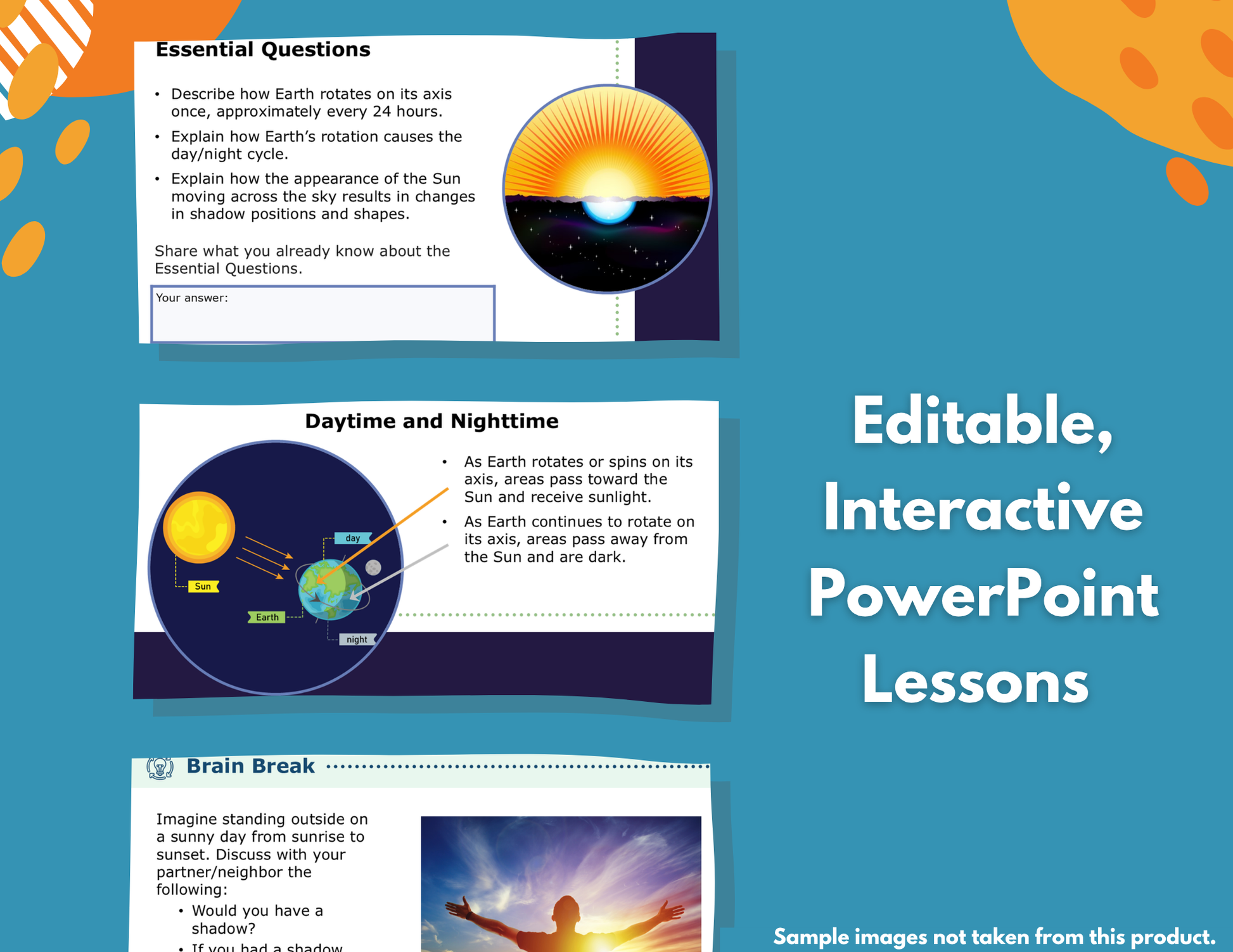 Day & Night Cycle Complete Science Lesson - Grade 5, New TEKS 5.9