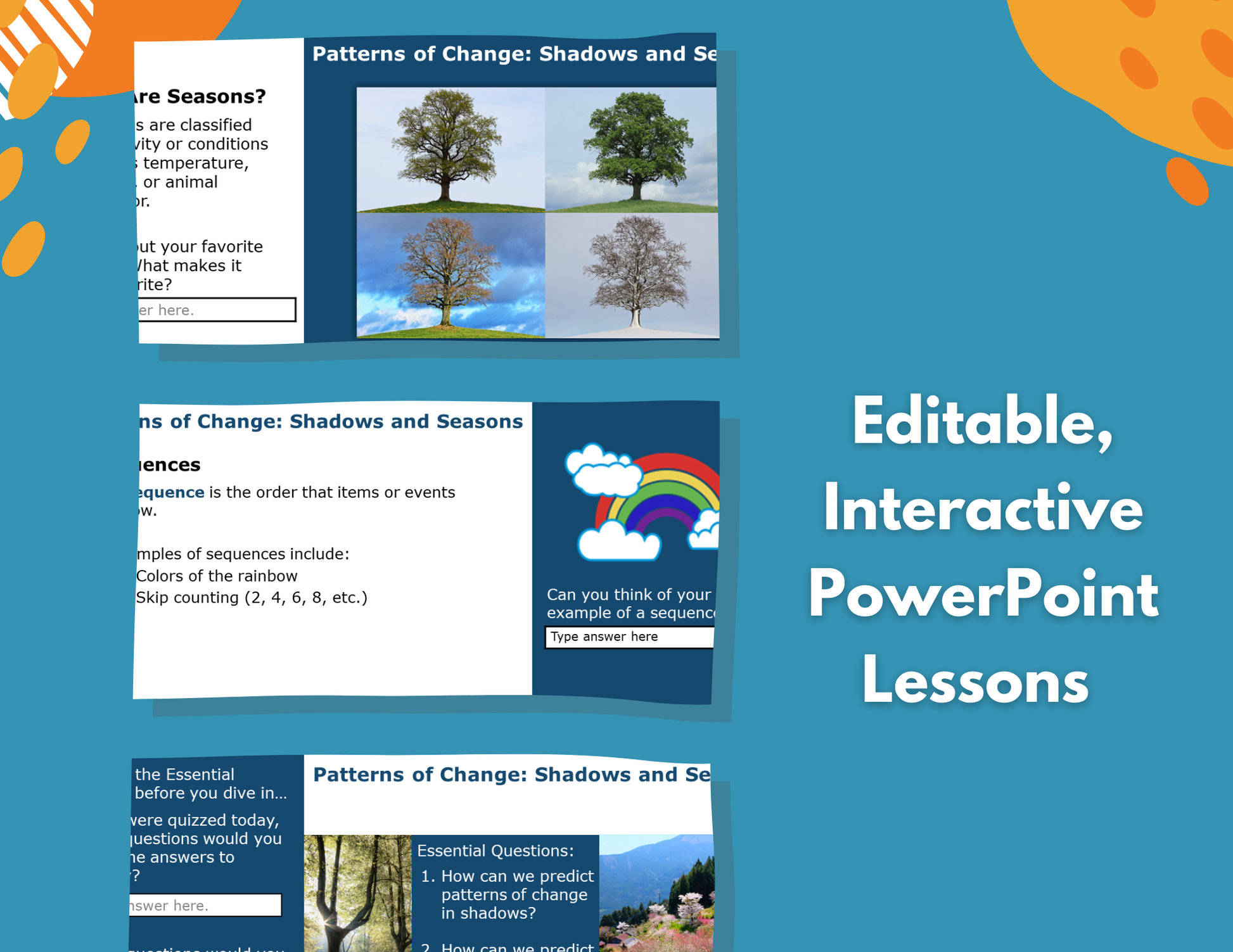 Patterns of Change - Shadows & Seasons - Complete Lesson Plan - 4th Grade