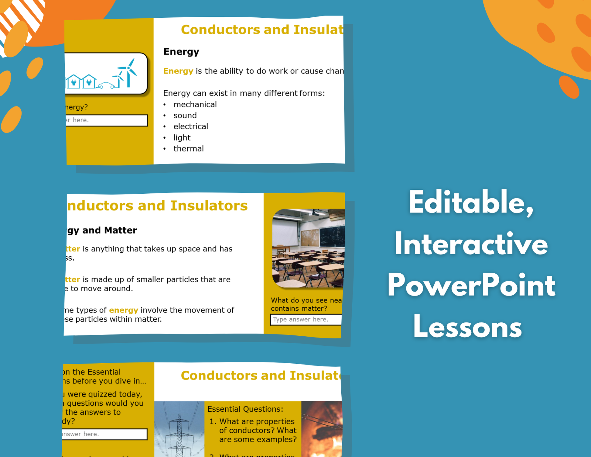 Conductors & Insulators - Complete Lesson Plan - 4th Grade
