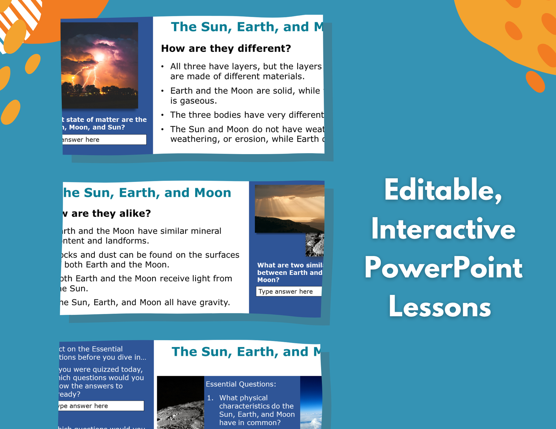Earth, Sun, & Moon - Complete Lesson Plan - 5th Grade