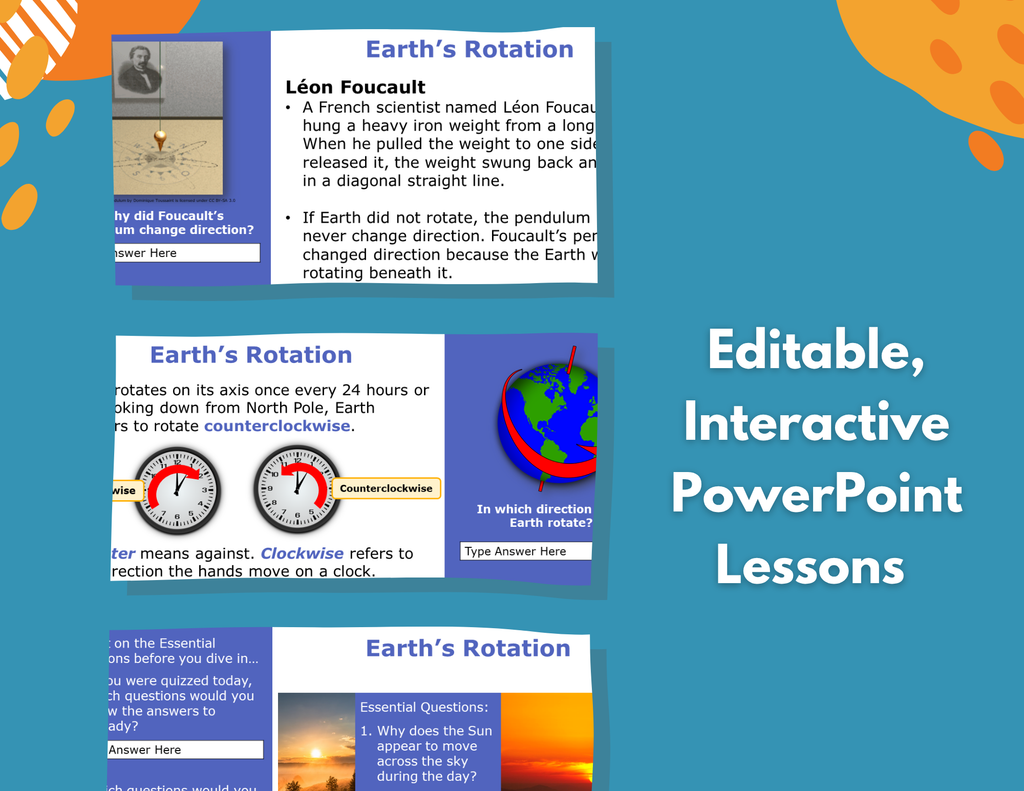 Earth's Rotation - Complete Lesson Plan - 5th Grade