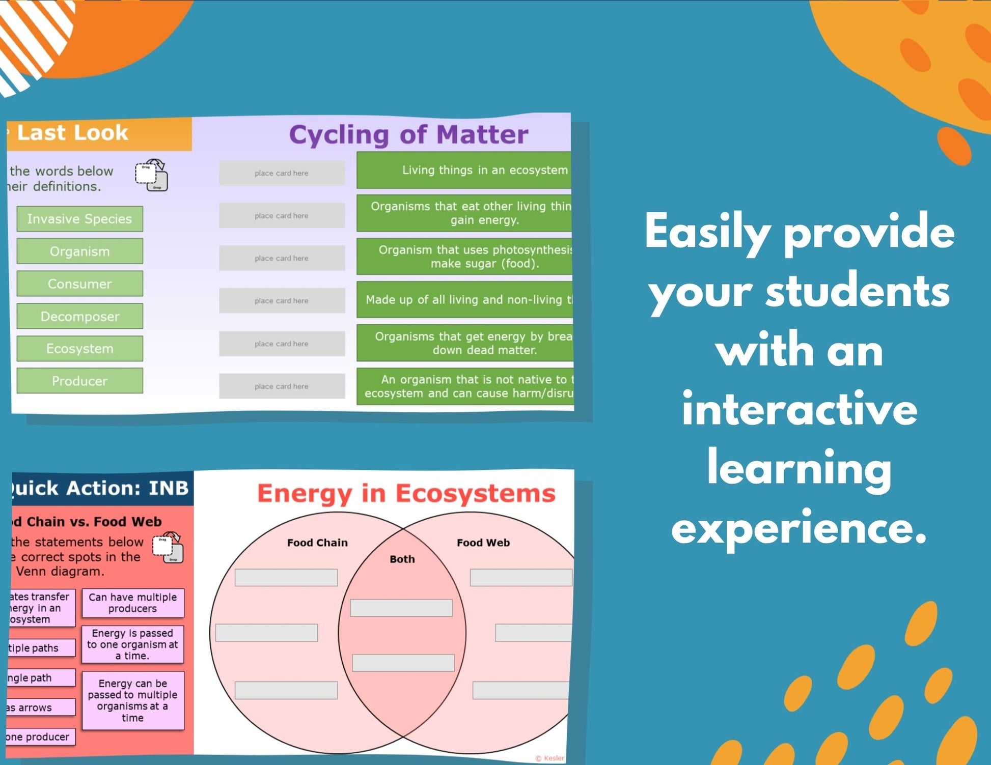 5th Grade Life Science Interactive Notebook Set - Digital & Print INB