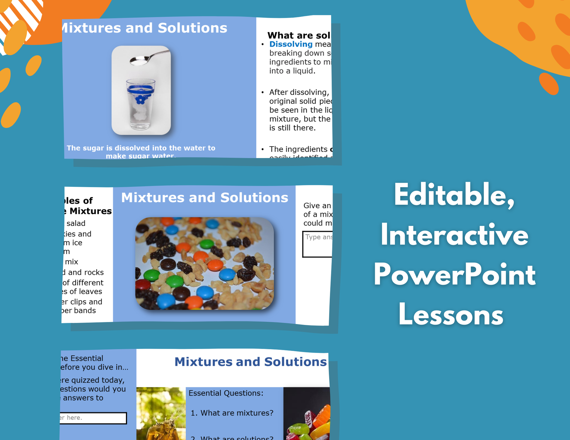Mixtures & Solutions - Complete Lesson Plan - 4th Grade