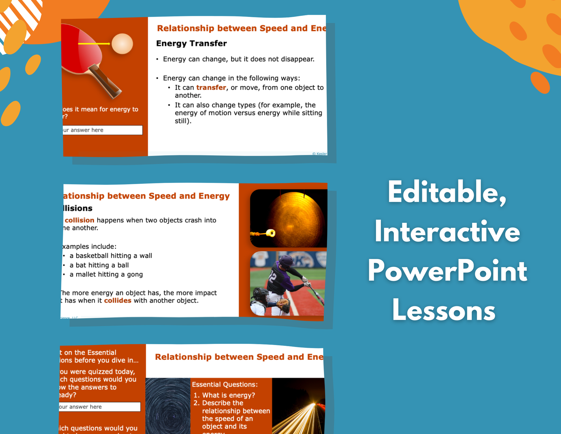 Relationship Between Speed & Energy - Complete Lesson Plan - NGSS 4-PS3-1, 4th