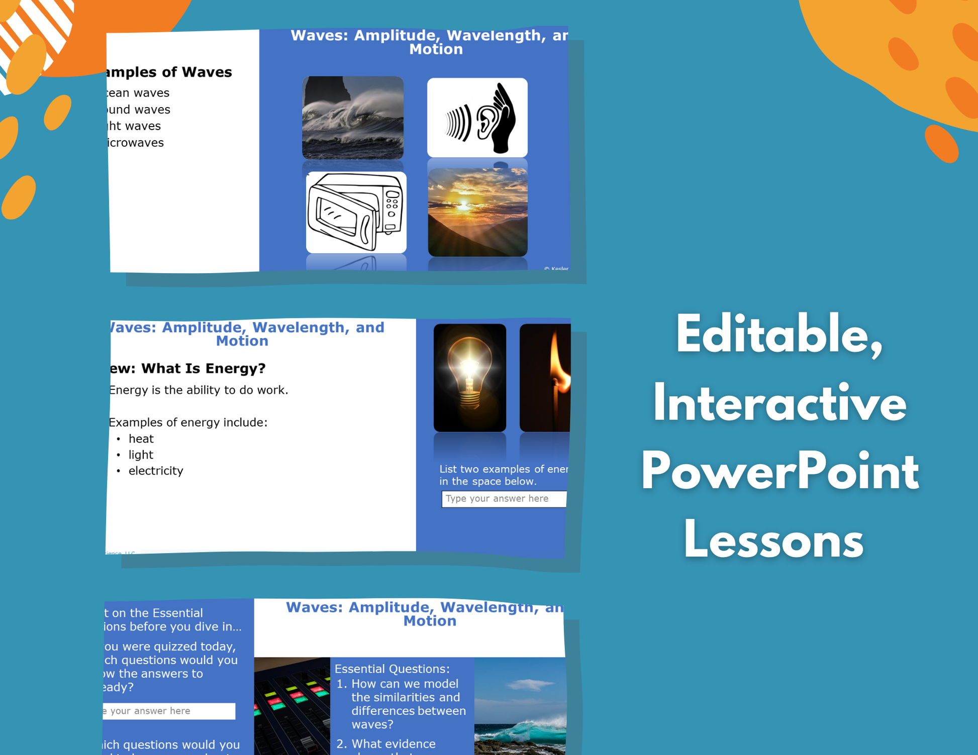 Waves: Amplitude, Wavelength, & Motion - Complete Lesson Plan - NGSS 4-PS4-1