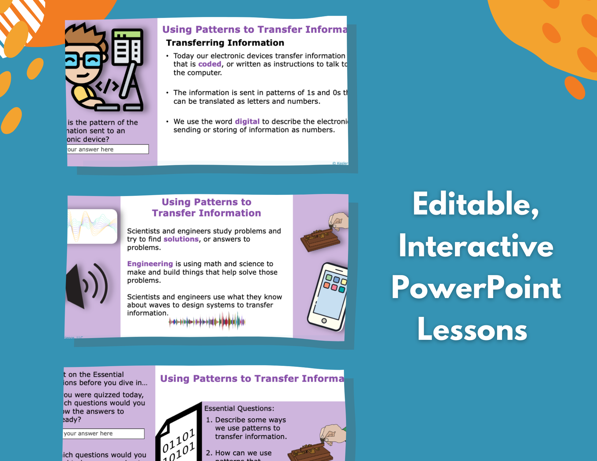 Using Patterns to Transfer Information - Complete Lesson Plan - NGSS 4-PS4-3