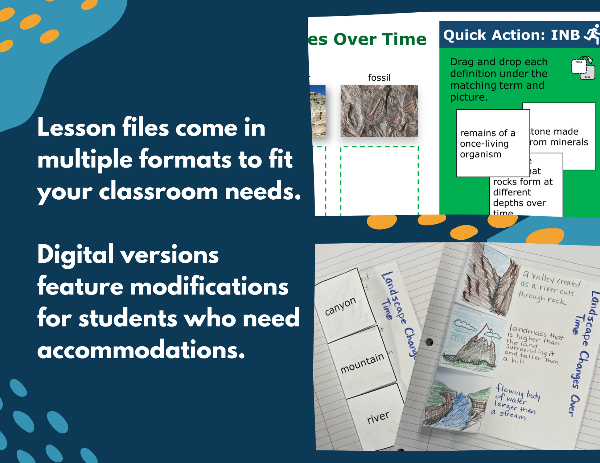 Landscape Changes Over Time - Complete Lesson Plan - NGSS 4-ESS1-1 - 4th Grade