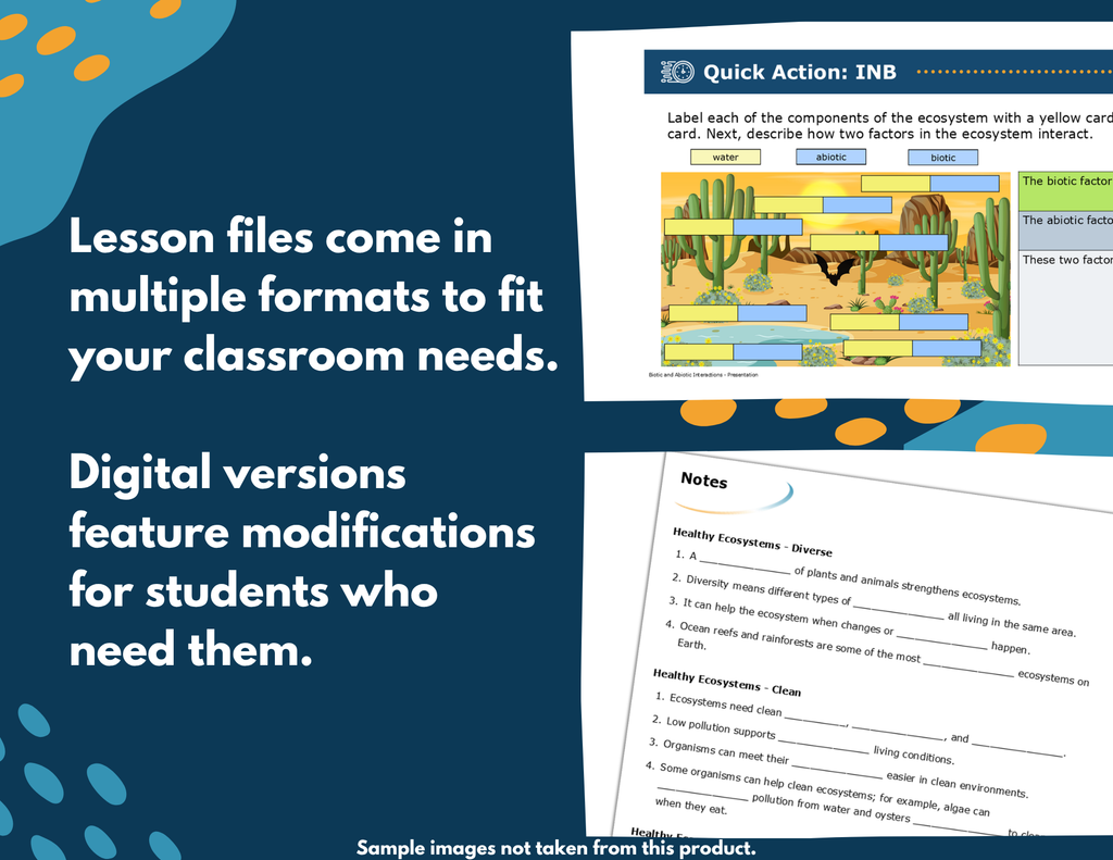 Behavioral Traits Complete Science Lesson - Grade 5, New TEKS 5.13B