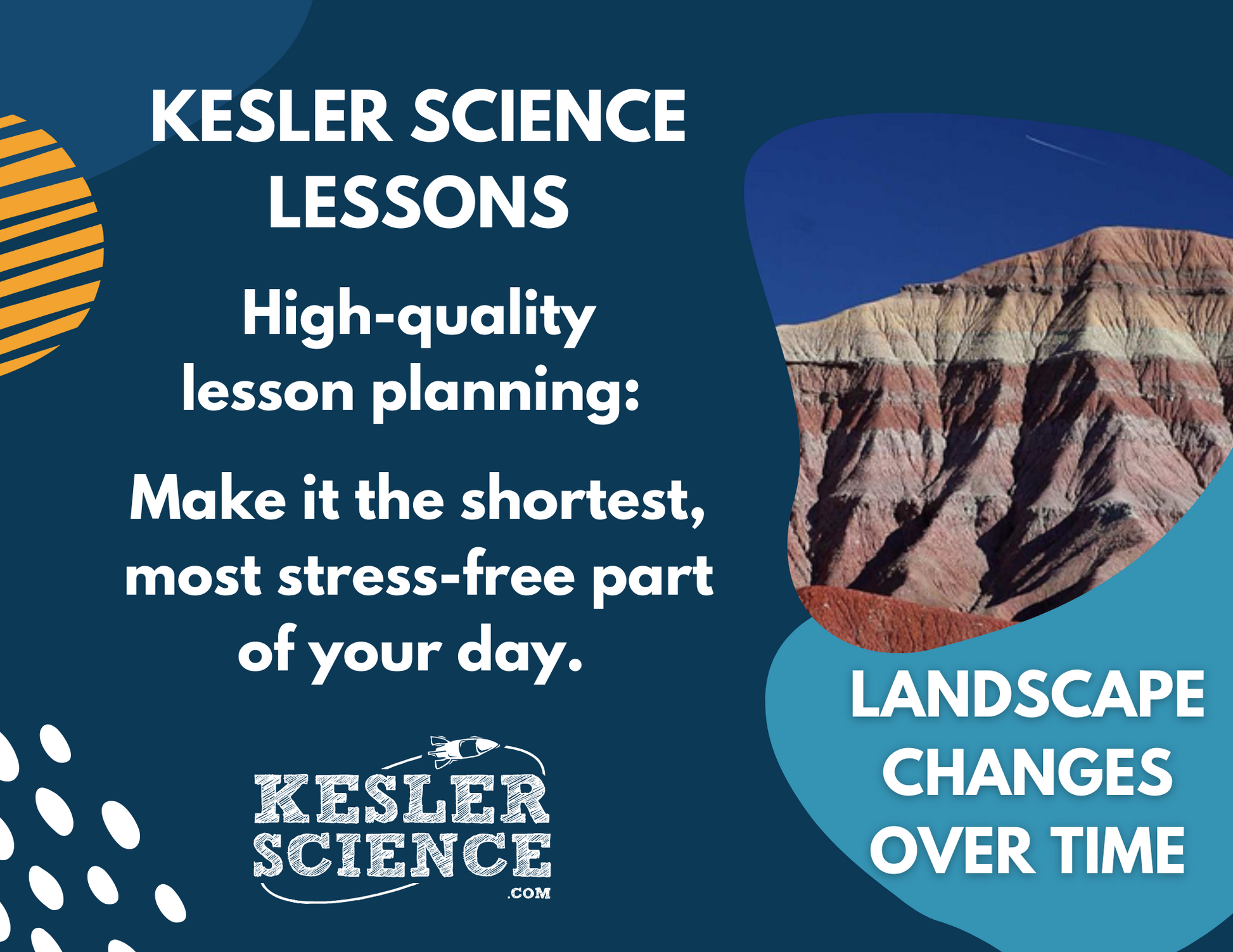 Landscape Changes Over Time - Complete Lesson Plan - NGSS 4-ESS1-1 - 4th Grade