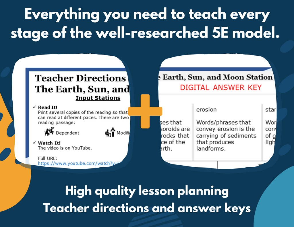 Earth, Sun, & Moon - Complete Lesson Plan - 5th Grade