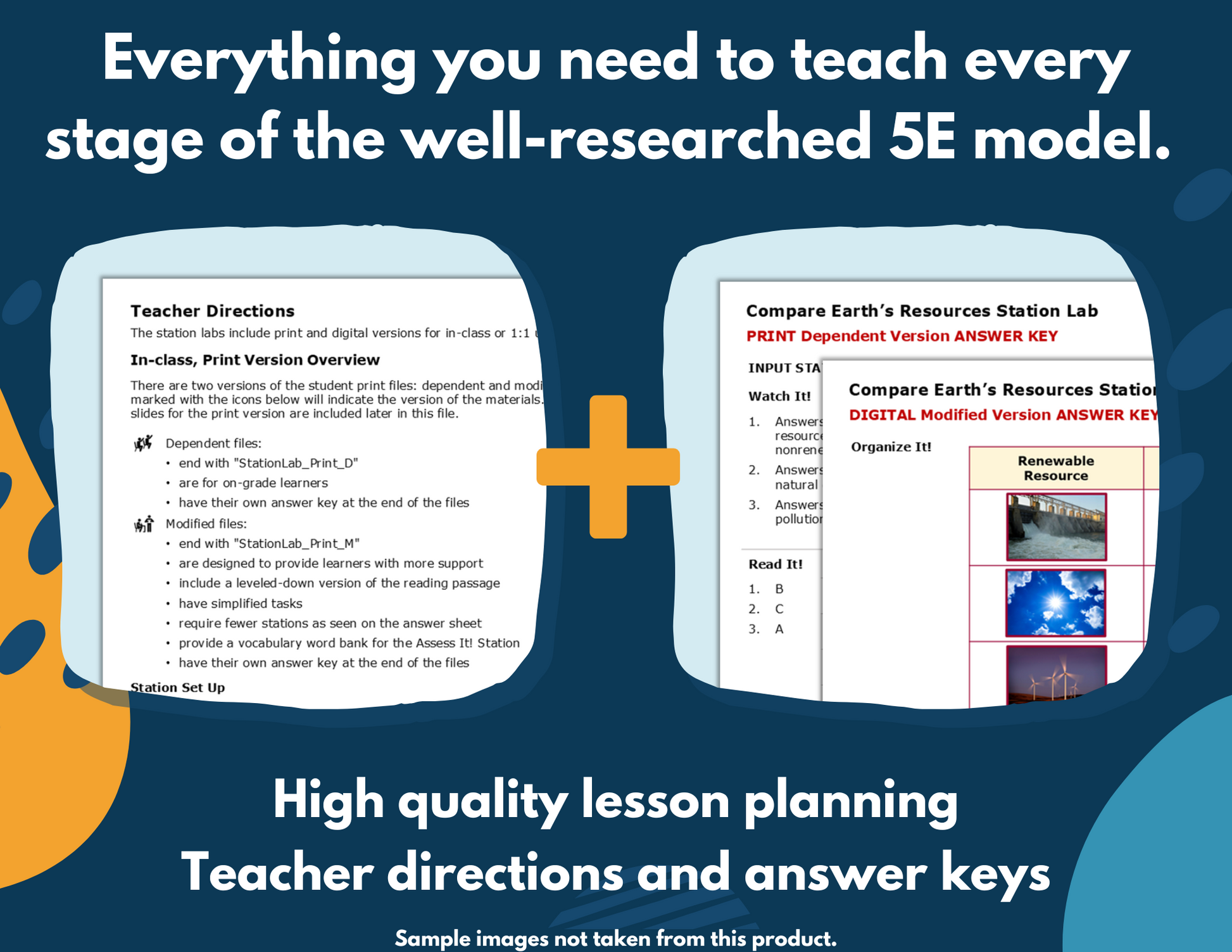 Compare Earth's Resources Complete Science Lesson - Grade 4, New TEKS 4.11A