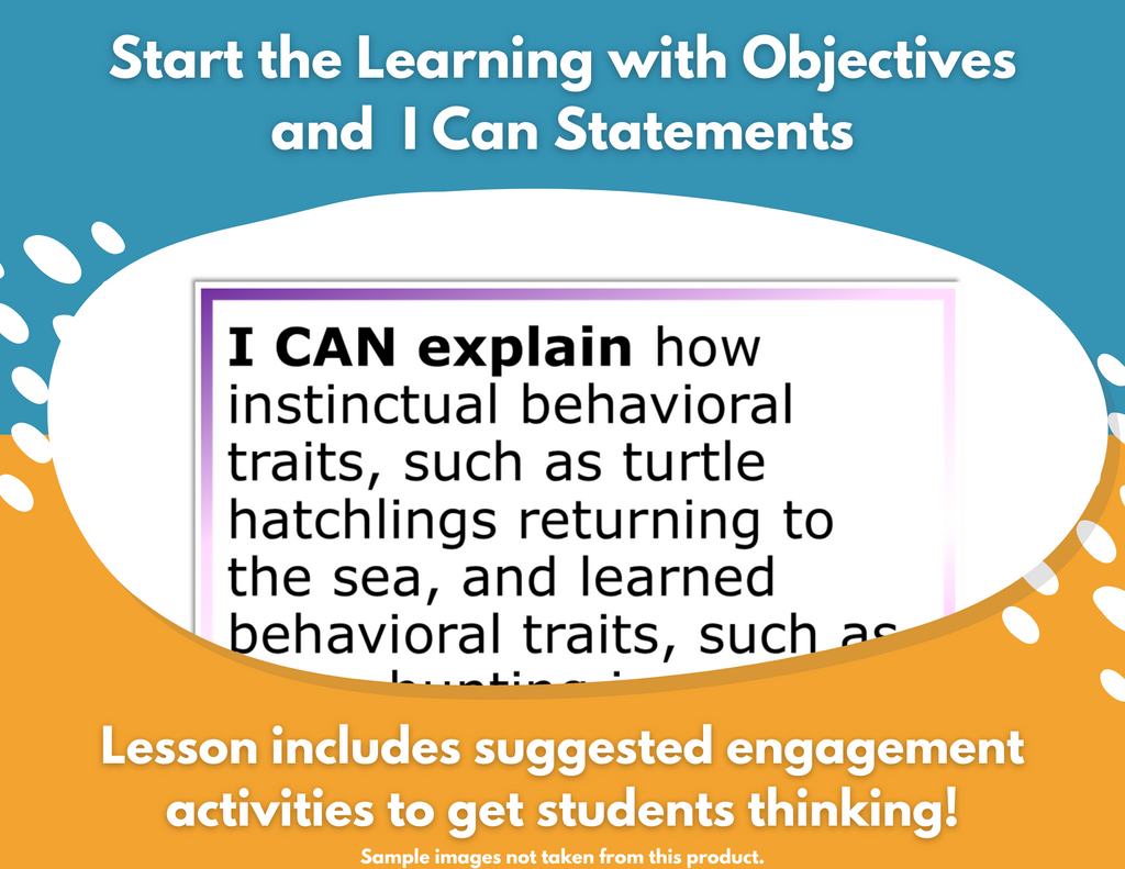 Behavioral Traits Complete Science Lesson - Grade 5, New TEKS 5.13B