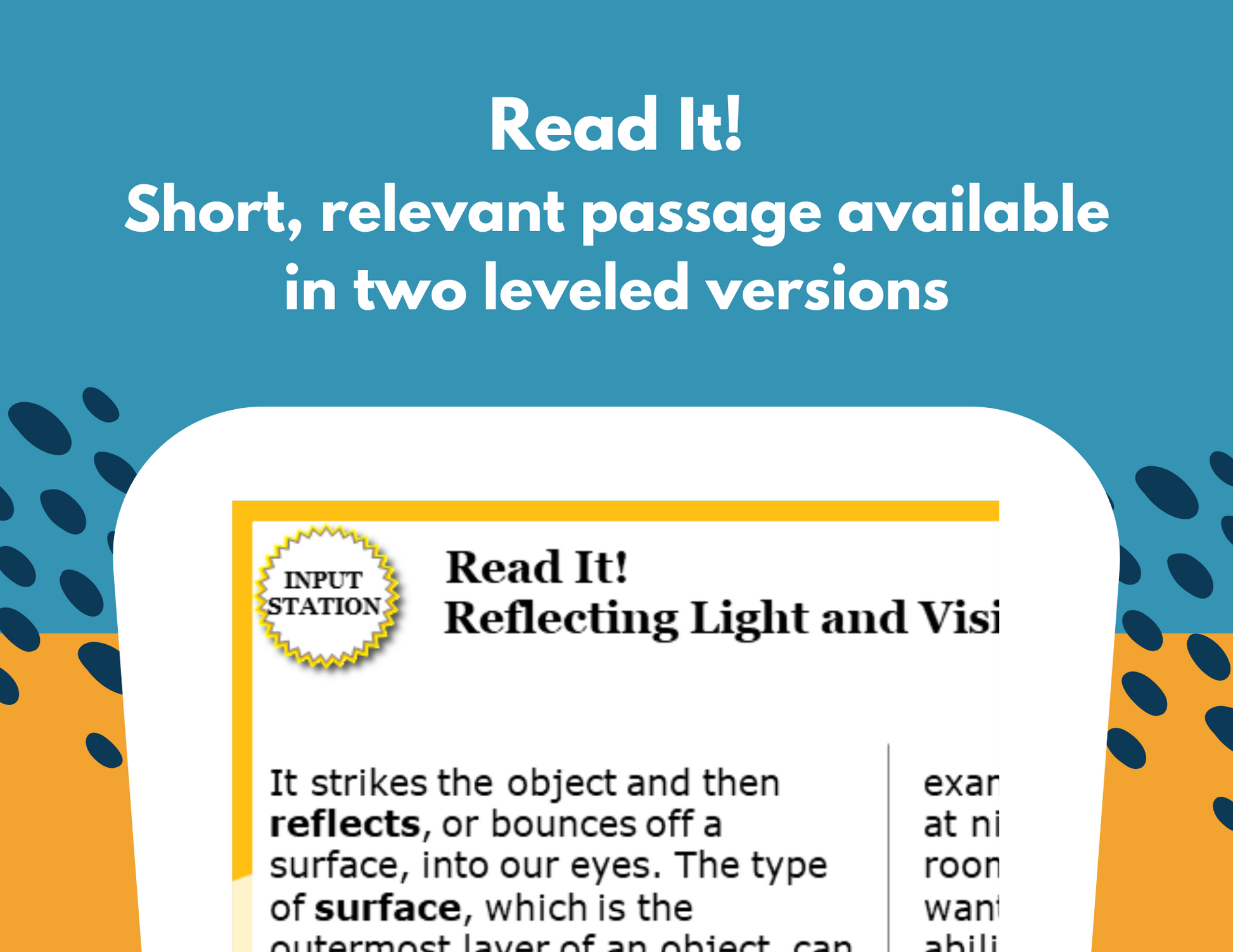 Reflecting Light & Vision - Student-Led Station Lab - 4th Grade