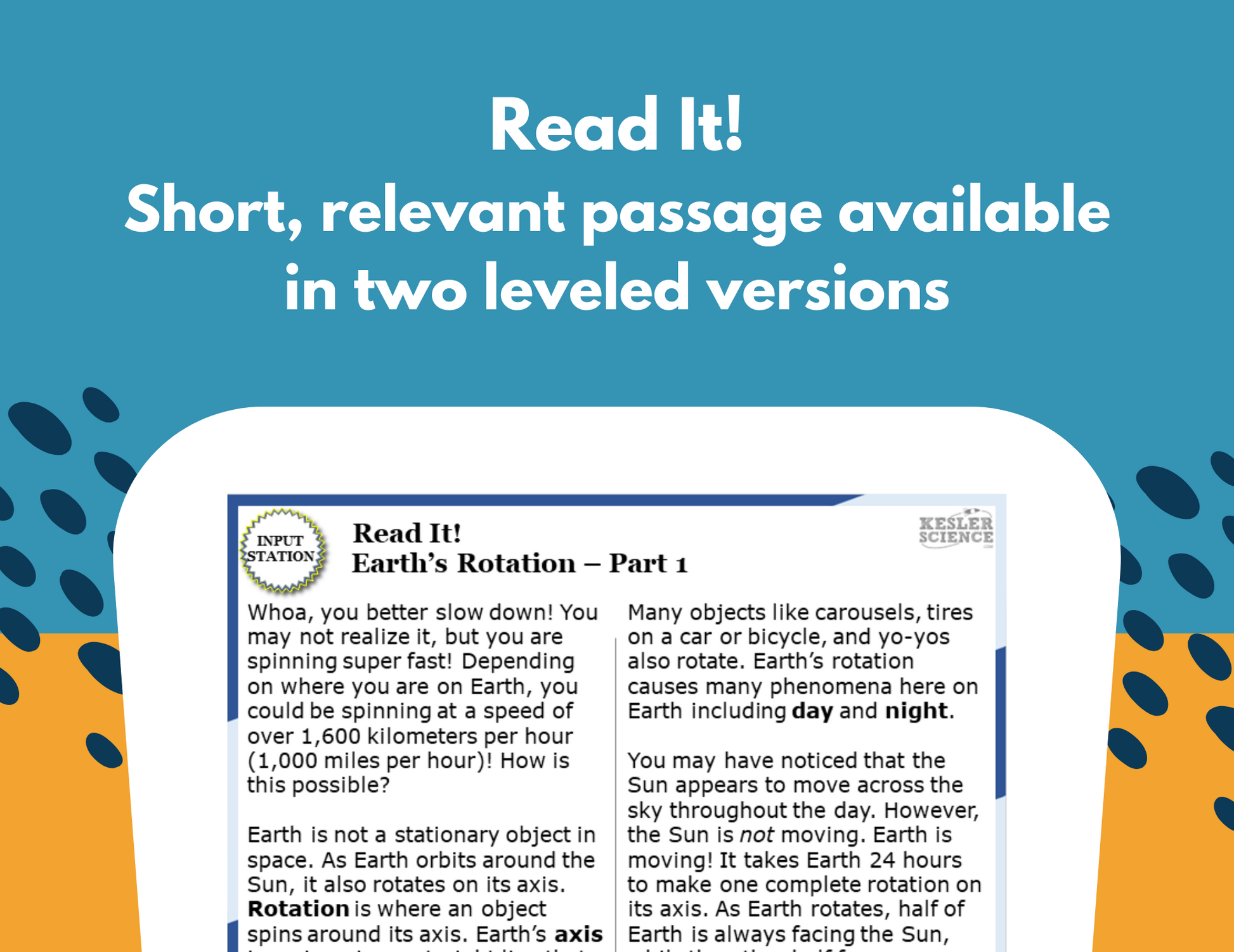 Earth's Rotation - Student-Led Station Lab - 5th Grade