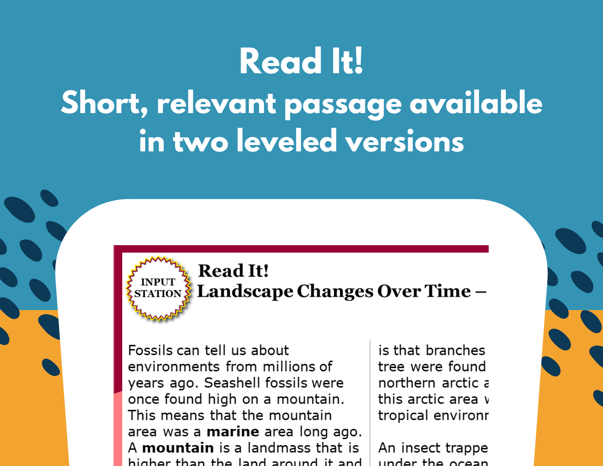 Landscape Changes Over Time - Student-Led Station Lab - 4th Grade