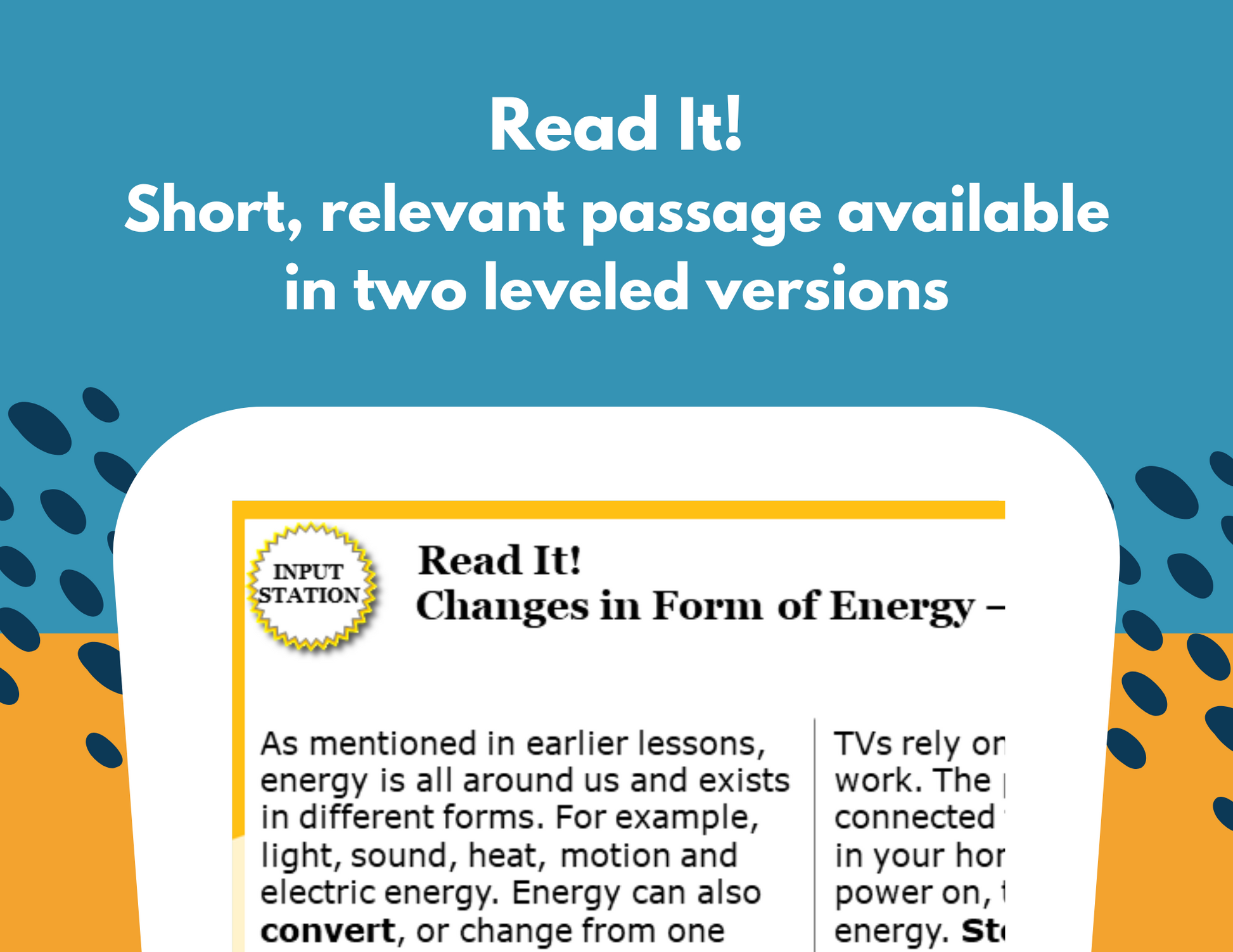 Changes in Forms of Energy - Student-Led Station Lab - 4th Grade