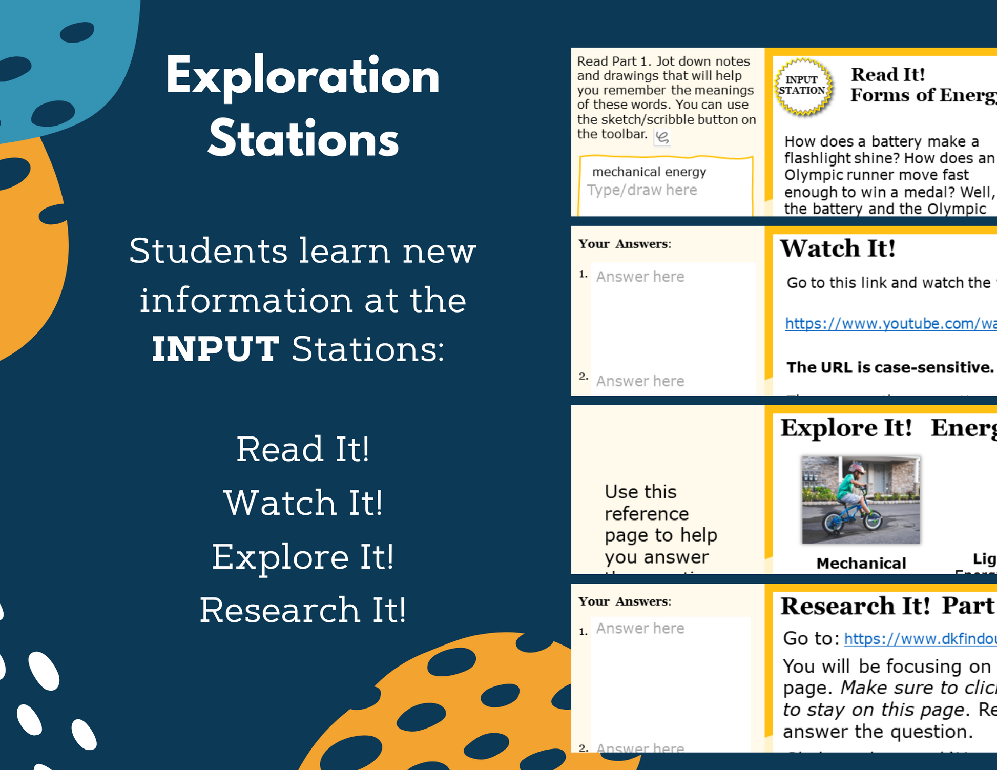 Forms of Energy - Complete Lesson Plan - 4th Grade