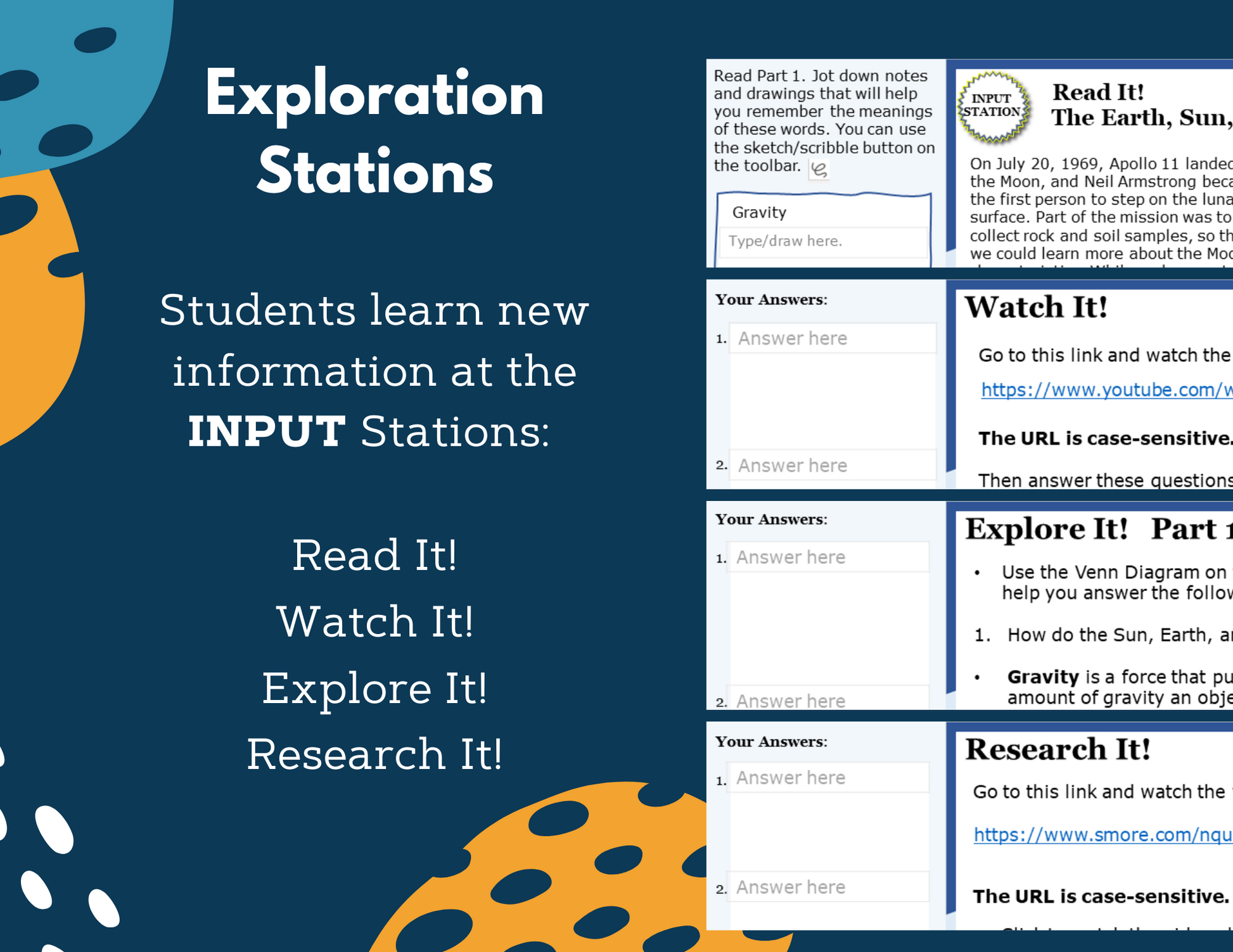 Earth, Sun, & Moon - Complete Lesson Plan - 5th Grade