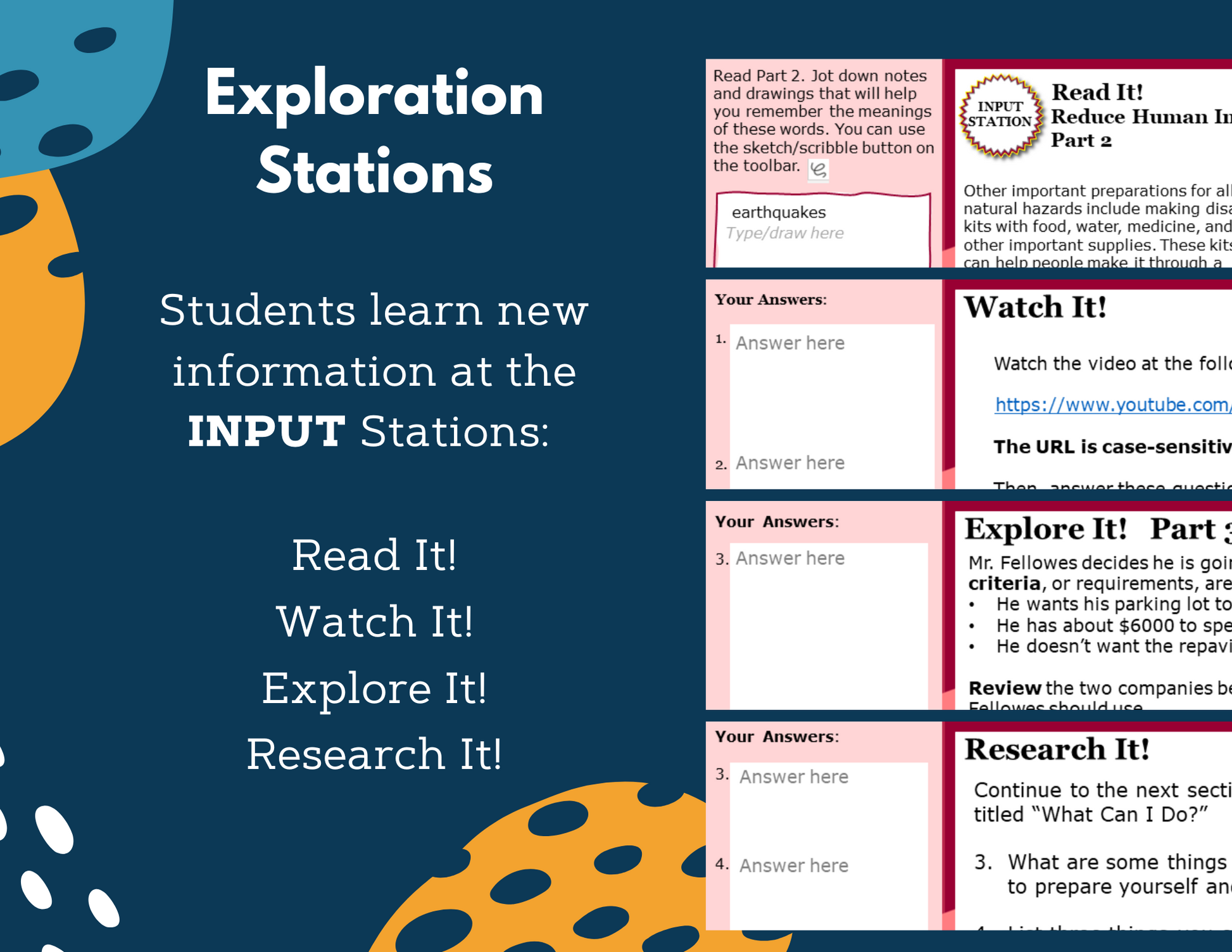 5E Lessons: 4th Grade Earth Science Bundle