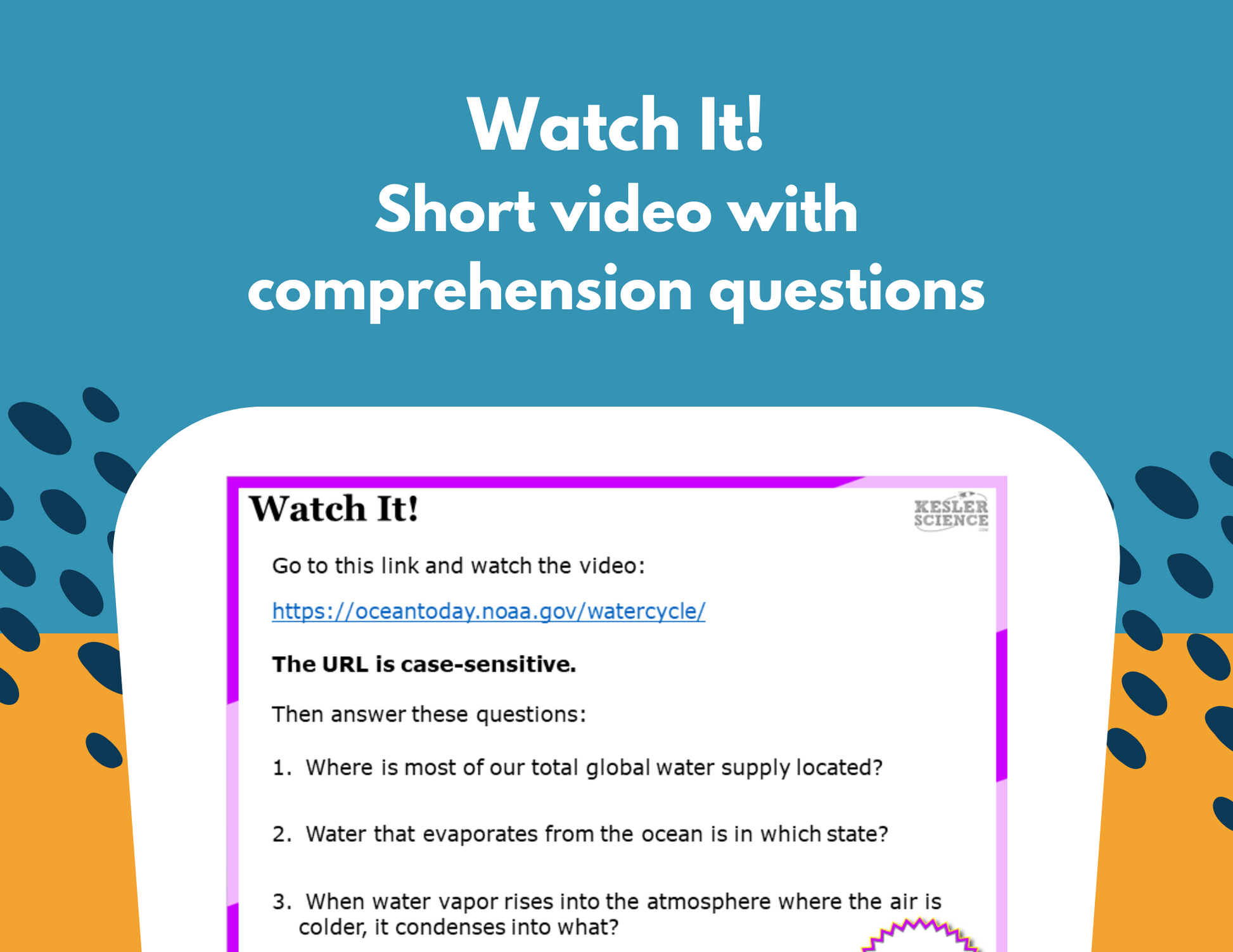 Water Cycle - Complete Lesson Plan - 5th Grade