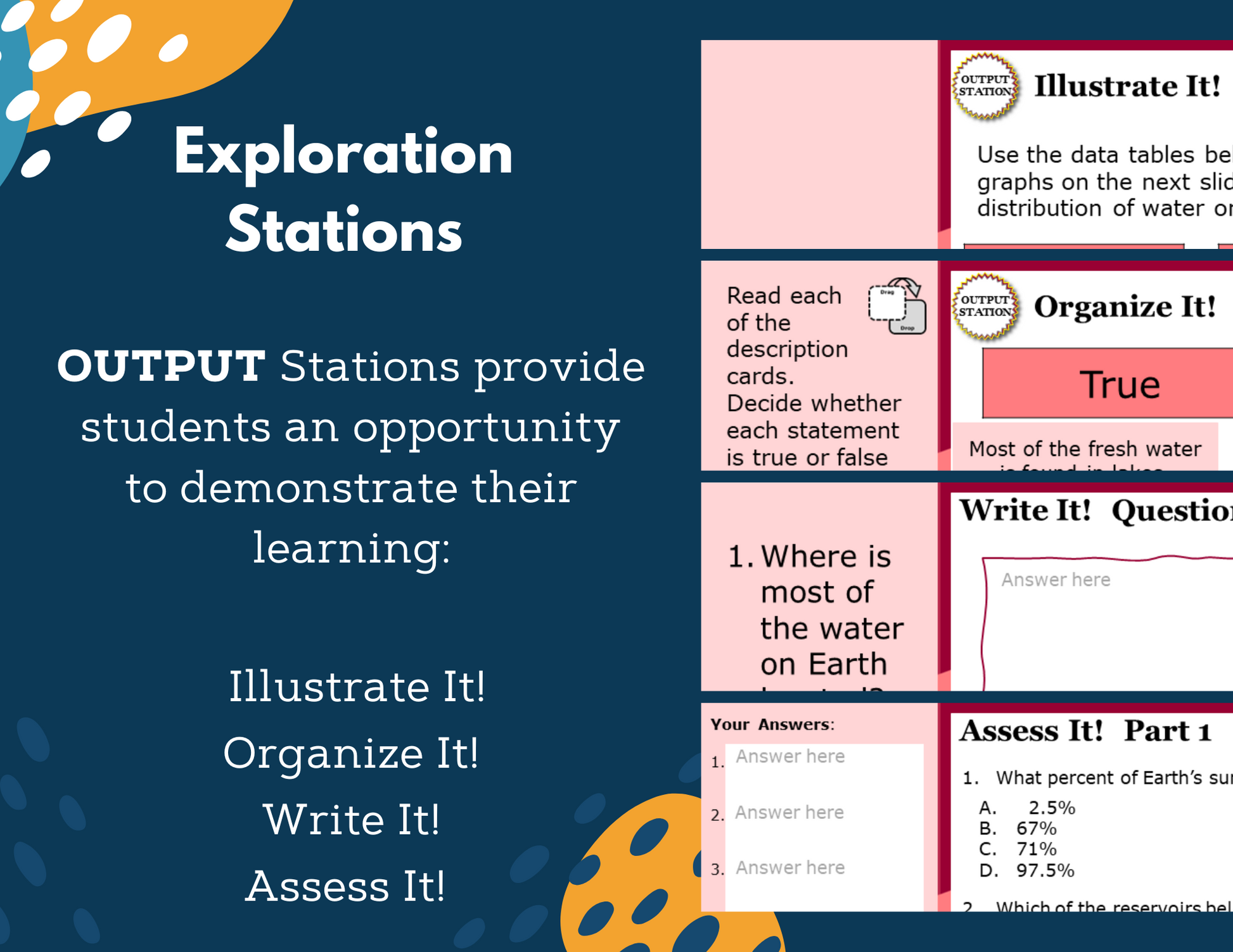 Distribution of Water on Earth - Complete Lesson Plan - 5th Grade