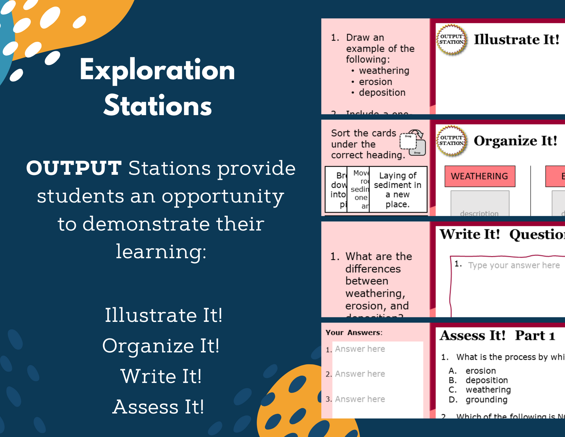 Slow Changes of the Earth - Complete Lesson Plan - 4th Grade