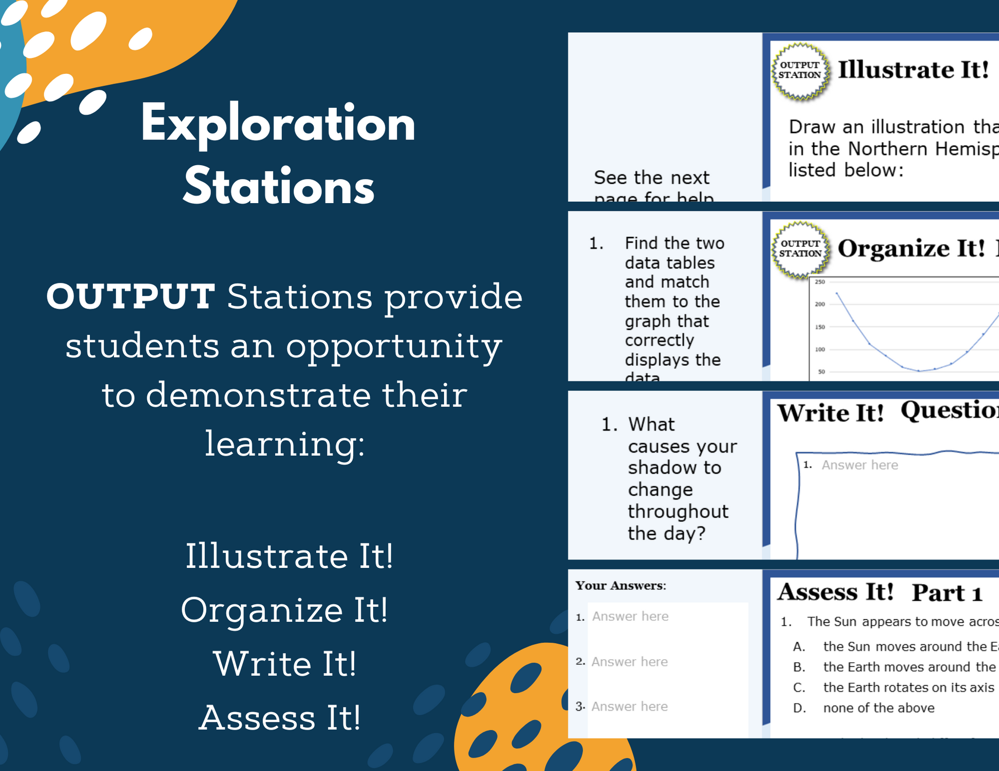 Observable Patterns of the Sky - Student-Led Station Lab - 5th Grade
