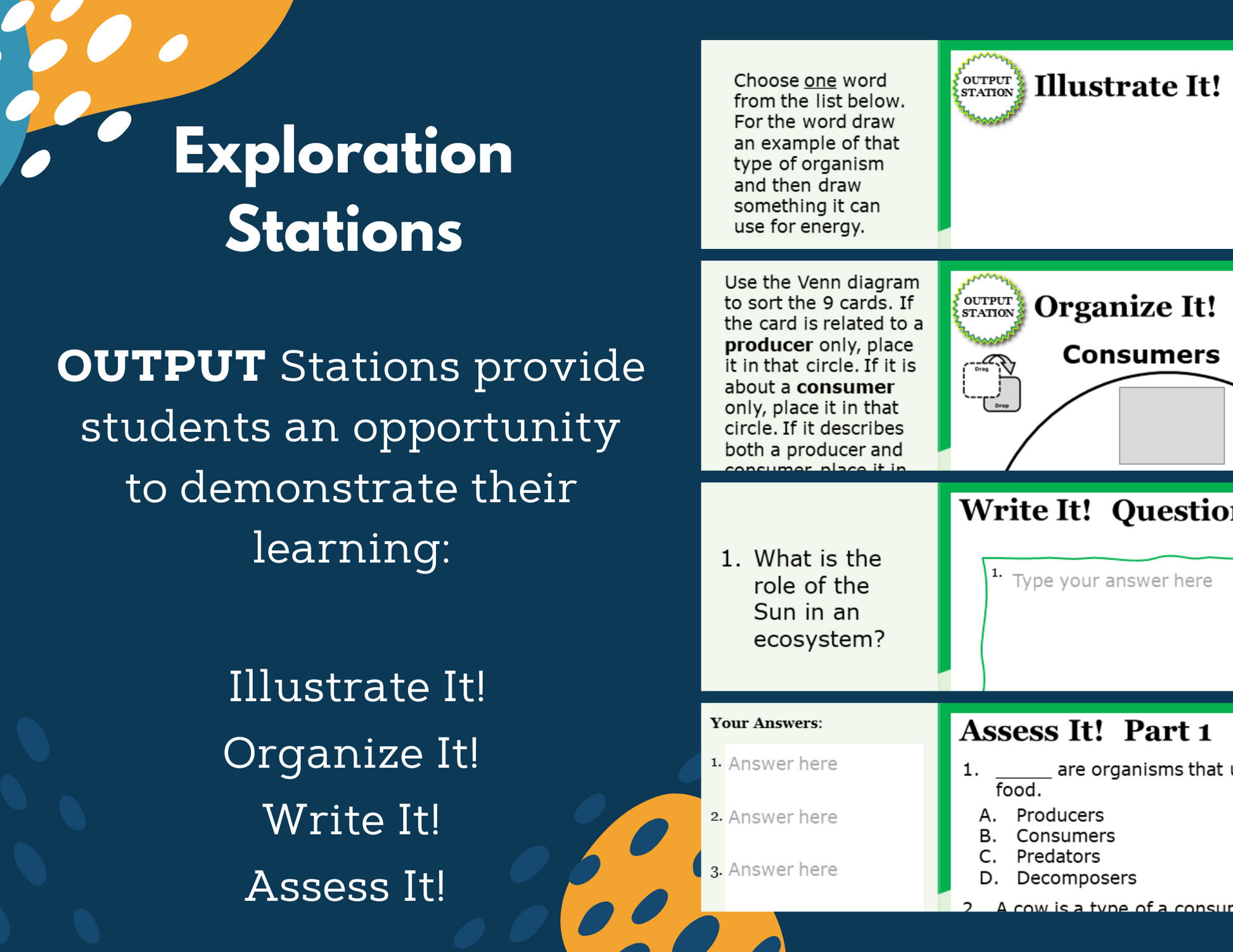 Producers & Consumers - Complete Lesson Plan - 4th Grade