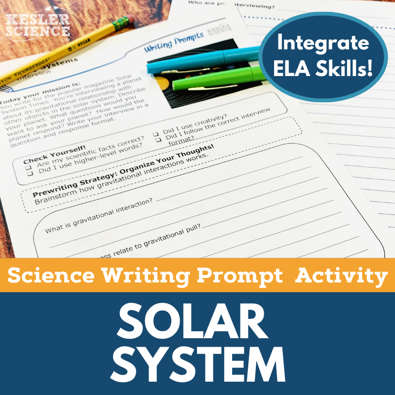 Writing Prompts - Solar System - MS 6-8 NGSS