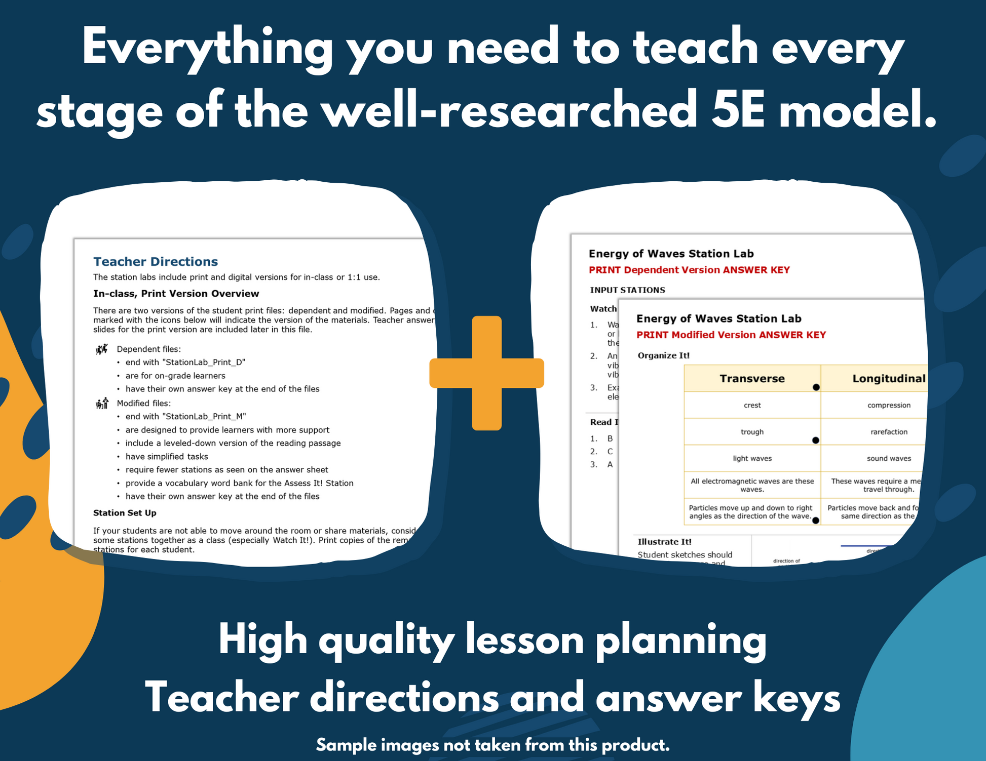 Compare & Contrast Energies Complete Science Lesson - New TEKS 6.8A