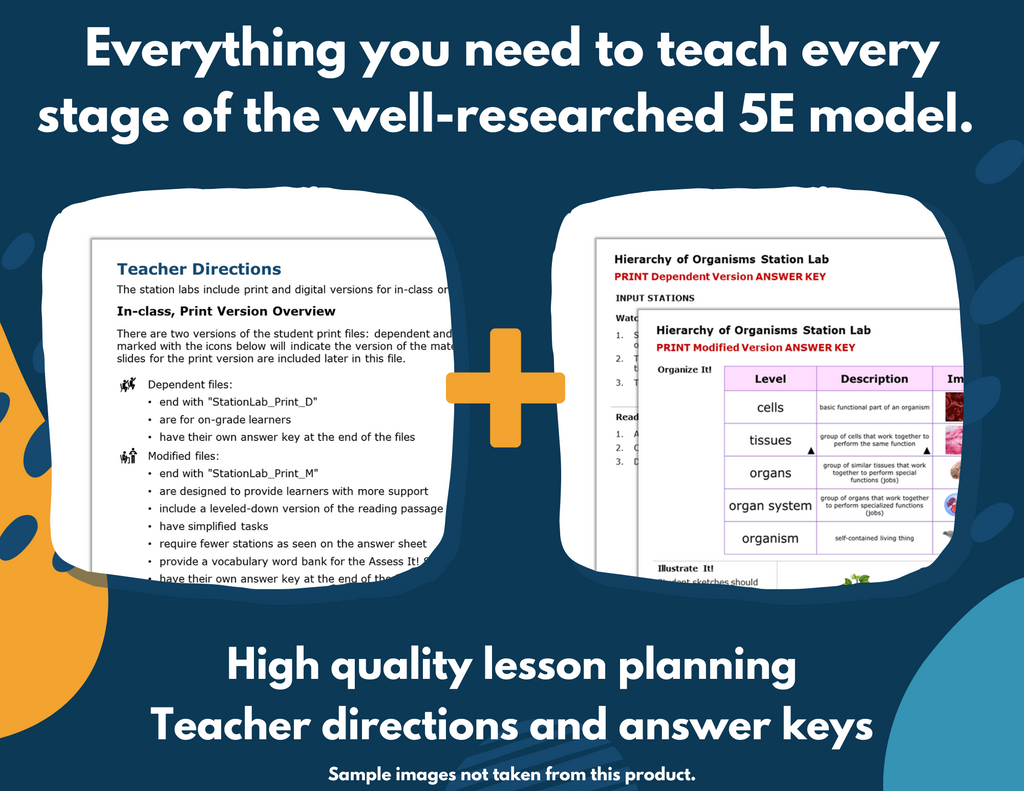 Cell Organelles Complete Science Lesson - New TEKS 8.13A