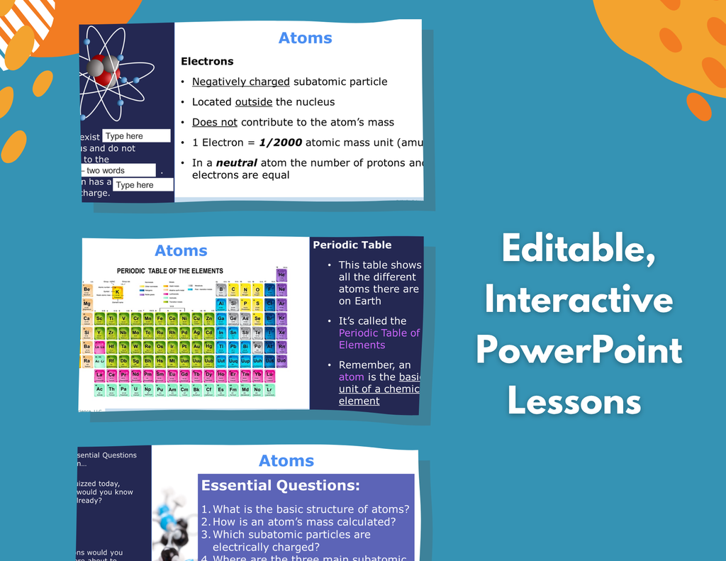 Atoms Complete Lesson Plan - MS