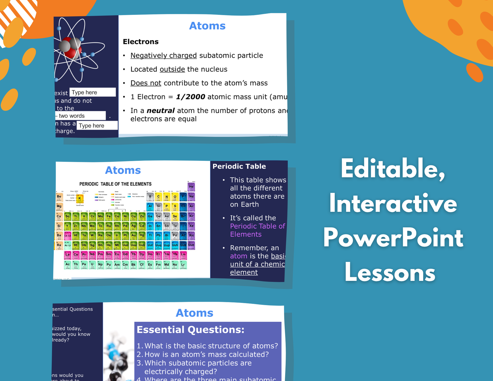 Atoms Complete Lesson Plan - MS