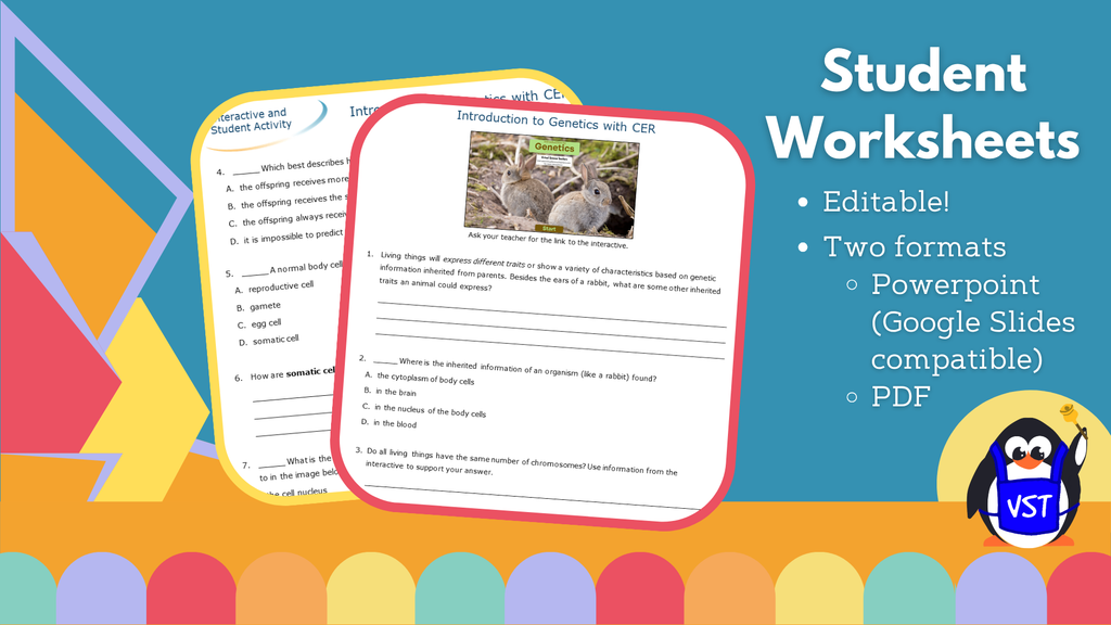 Introduction to Genetics - Worksheet with CER - VST