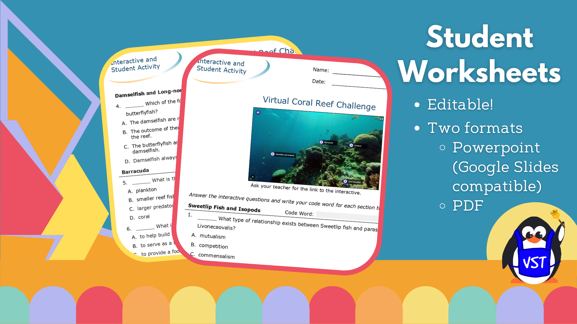 Virtual Coral Reef Challenge & Crossword - VST