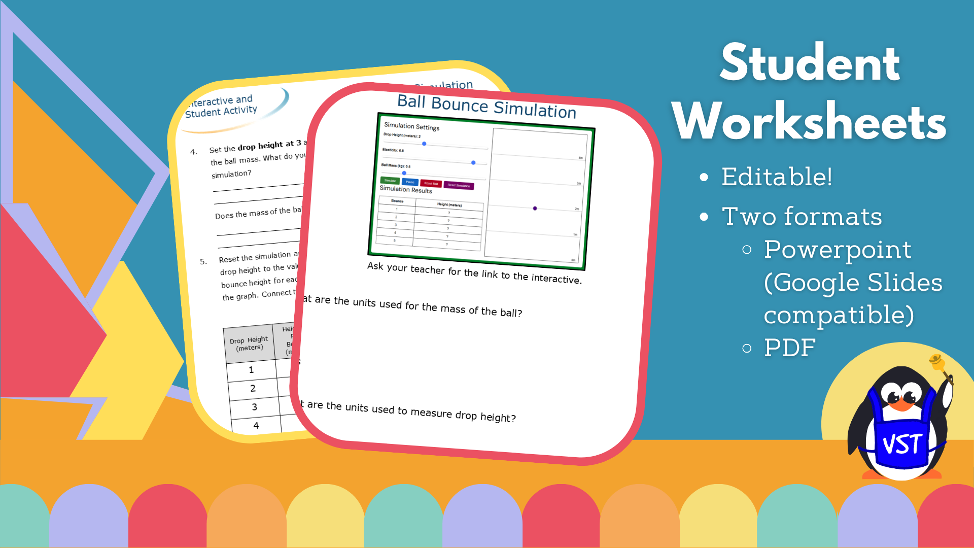 Ball Bounce Simulation - Worksheet with CER - VST