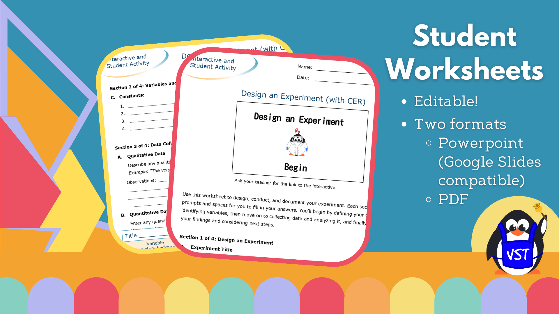 Design an Experiment Worksheet with CER - VST