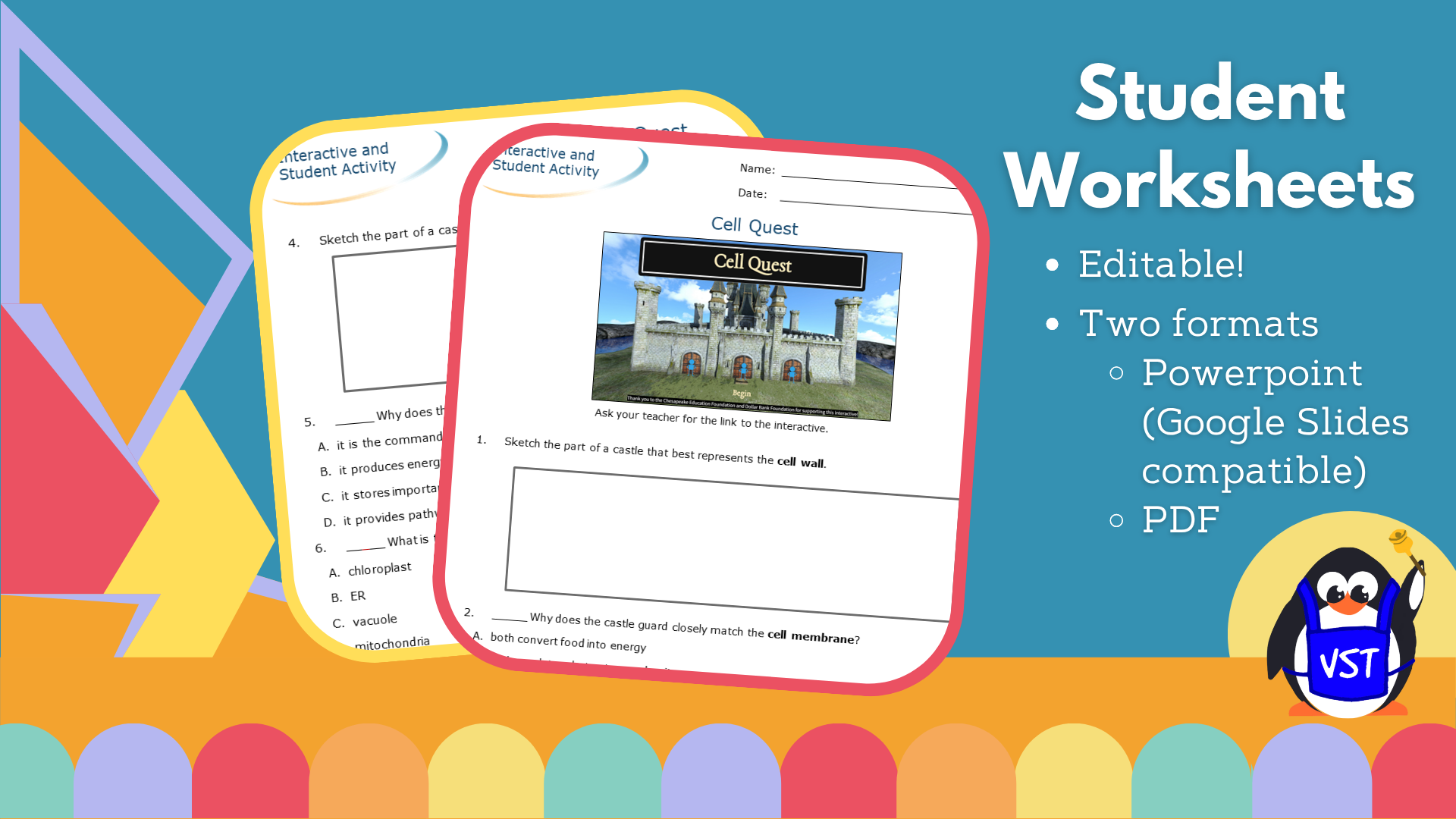 Cell Quest - Adventure & Worksheet - VST
