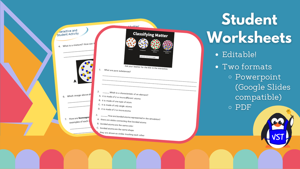 Classifying Matter - Worksheet with CER - VST