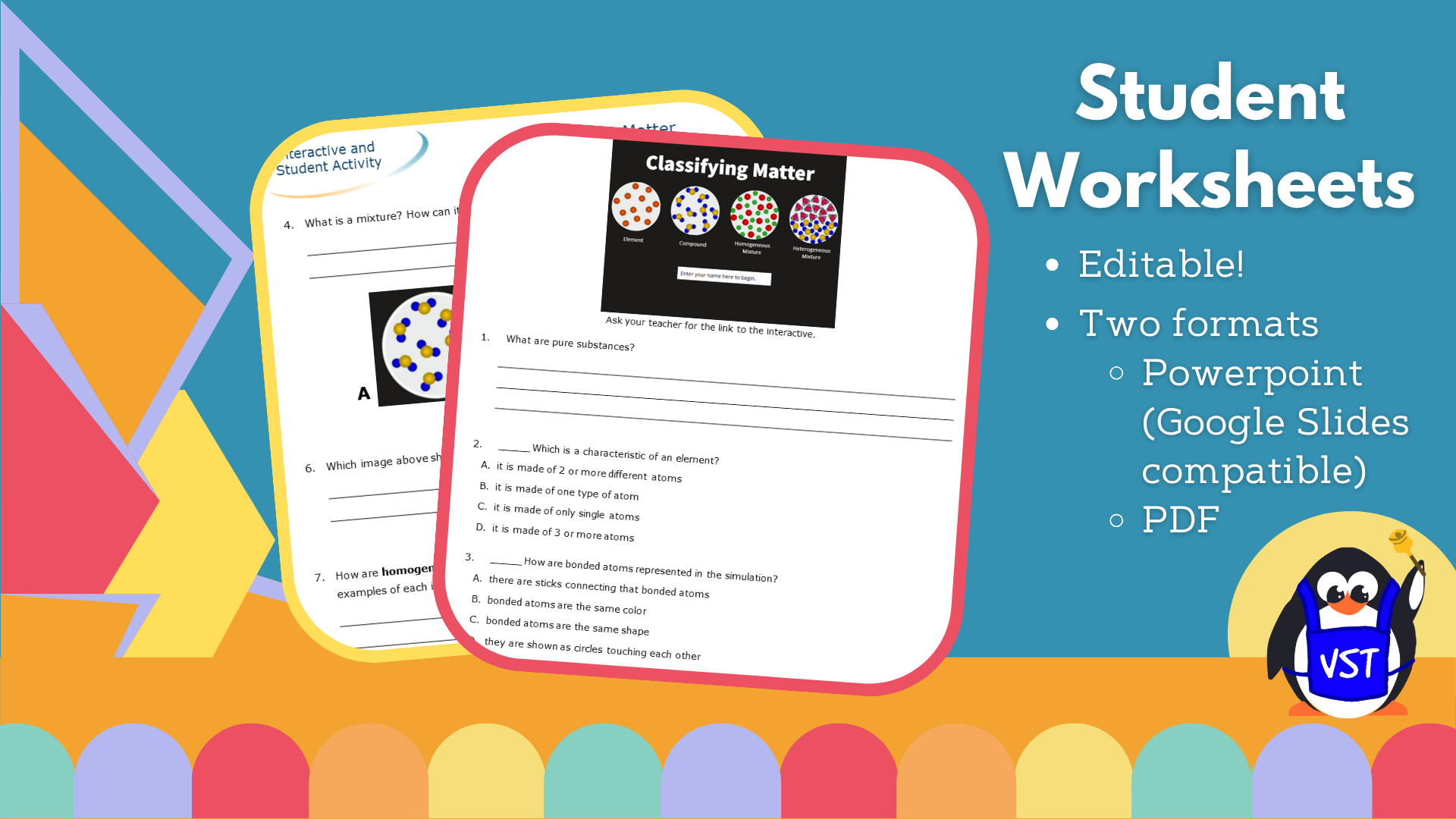 Classifying Matter - Worksheet with CER - VST