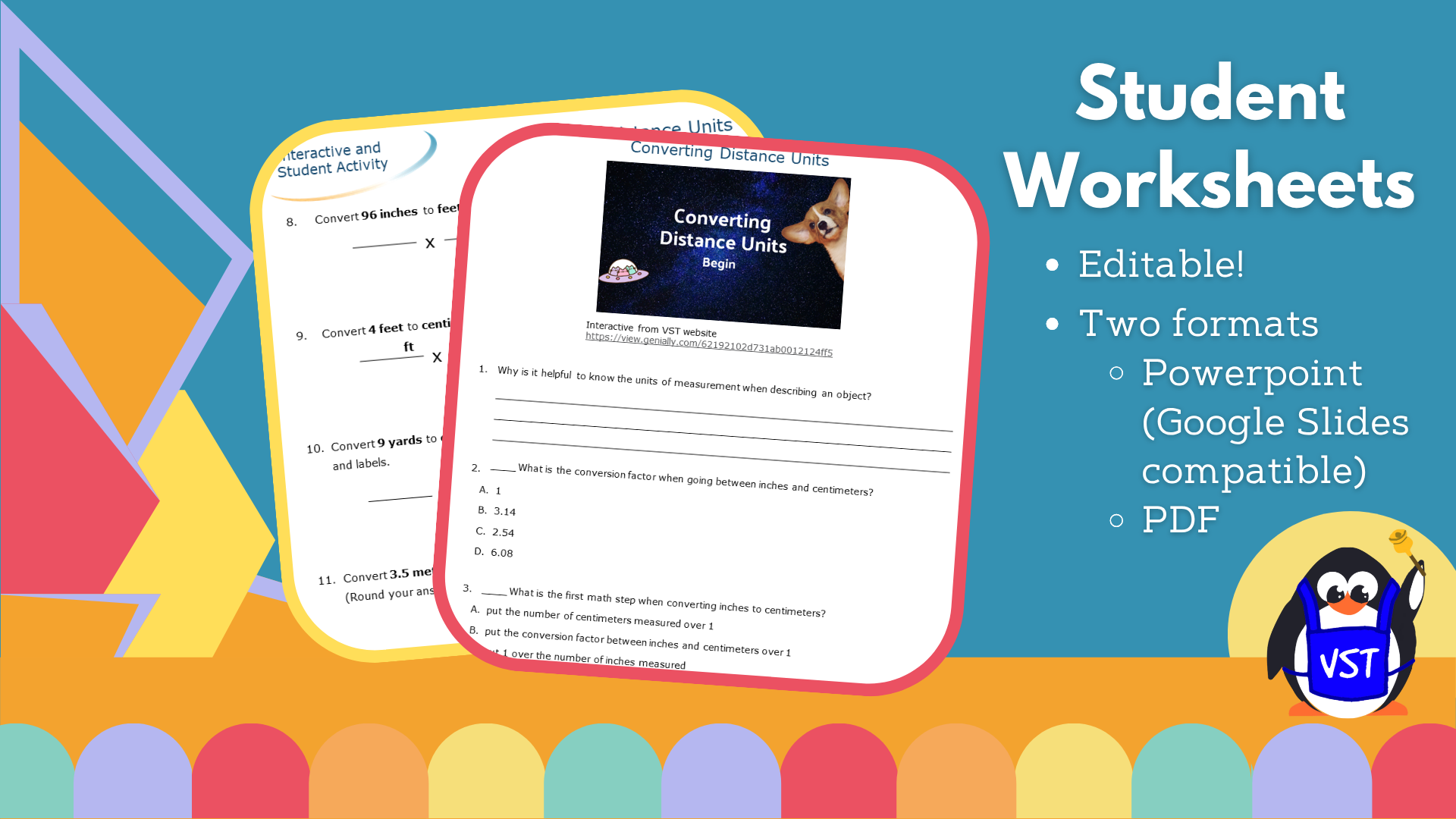 Converting Distance Units - Worksheet - VST