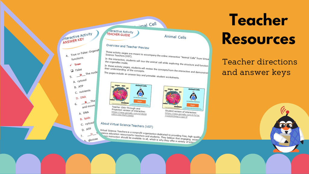 Animal Cells - Worksheet - VST