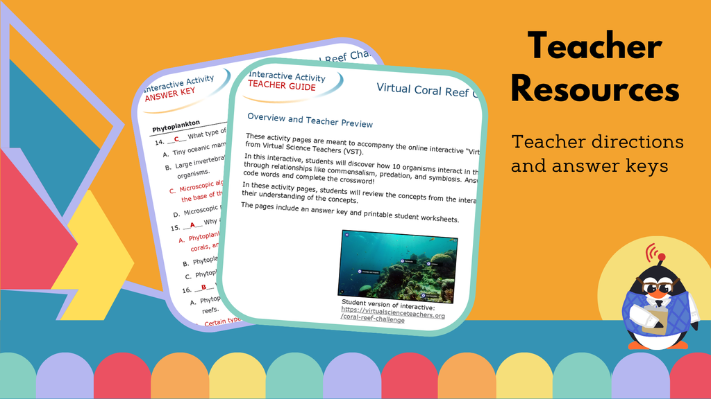 Virtual Coral Reef Challenge & Crossword - VST