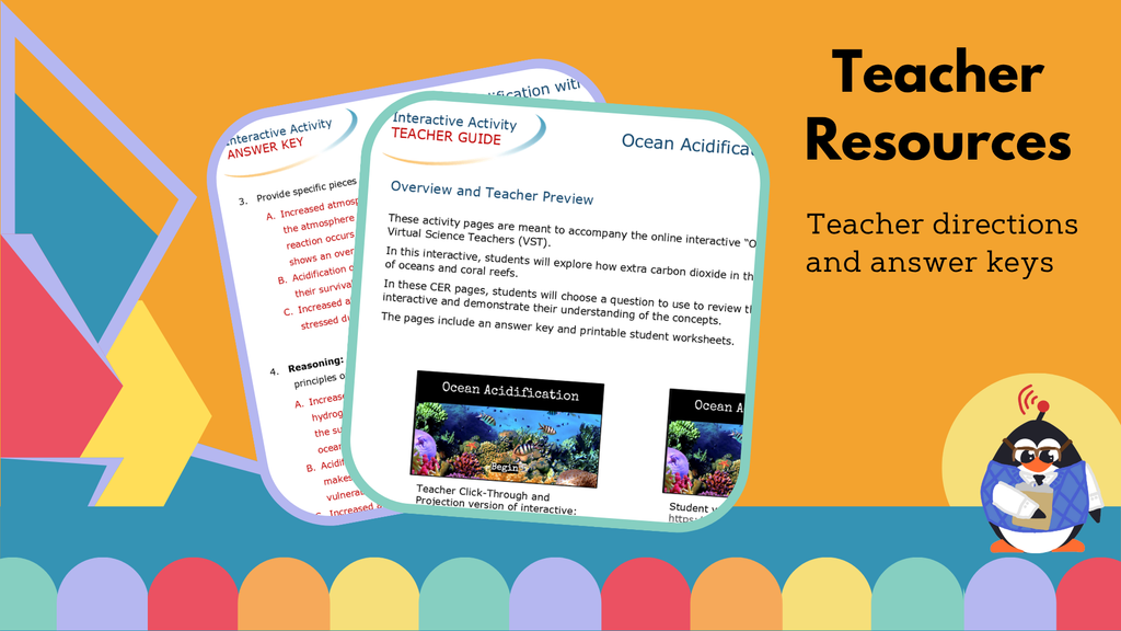 Ocean Acidification Worksheet with CER - VST