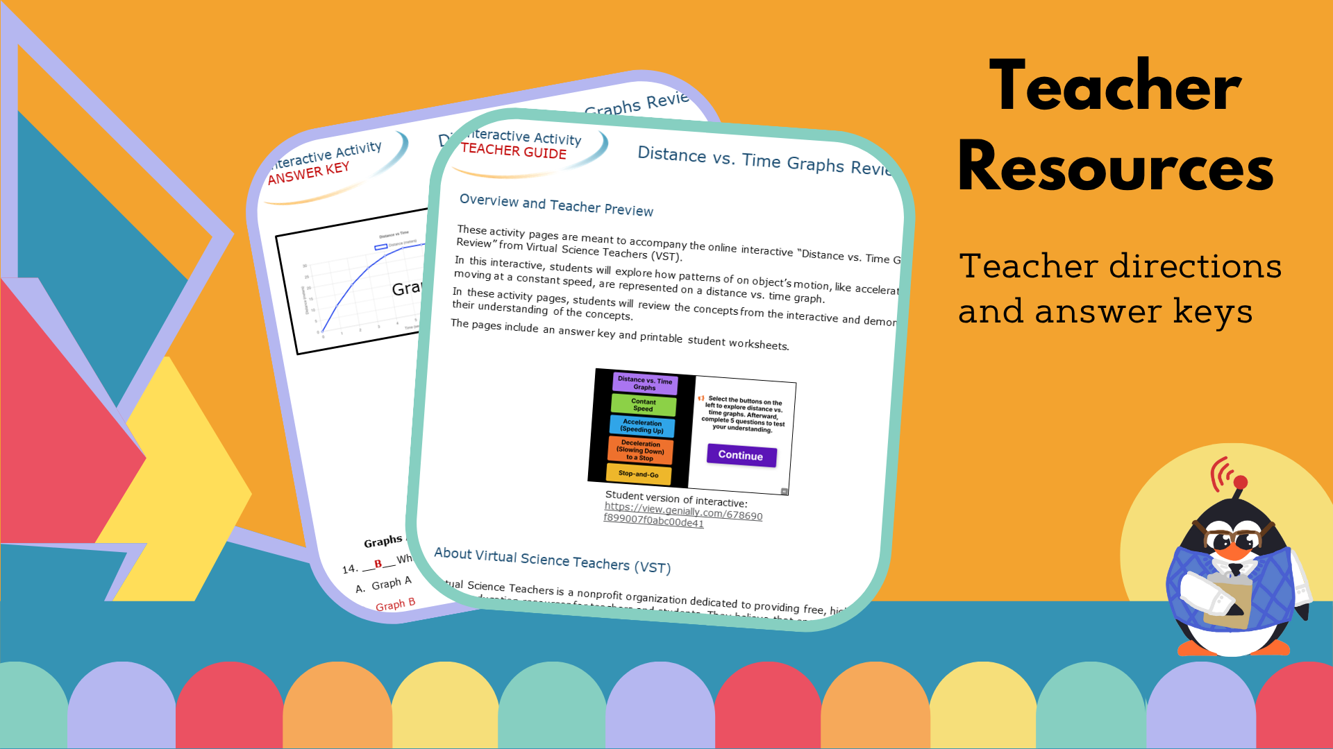Distance vs Time Graphs Review - Worksheet - VST