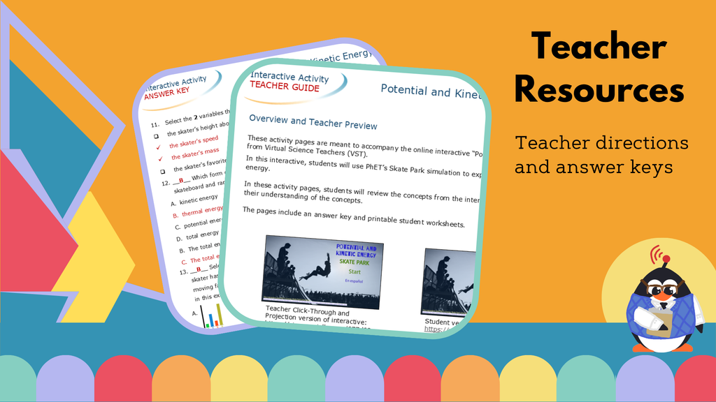 Potential & Kinetic Energy Worksheet - VST