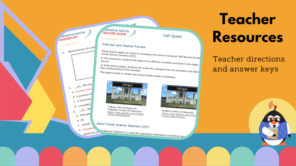 Cell Quest - Adventure & Worksheet - VST