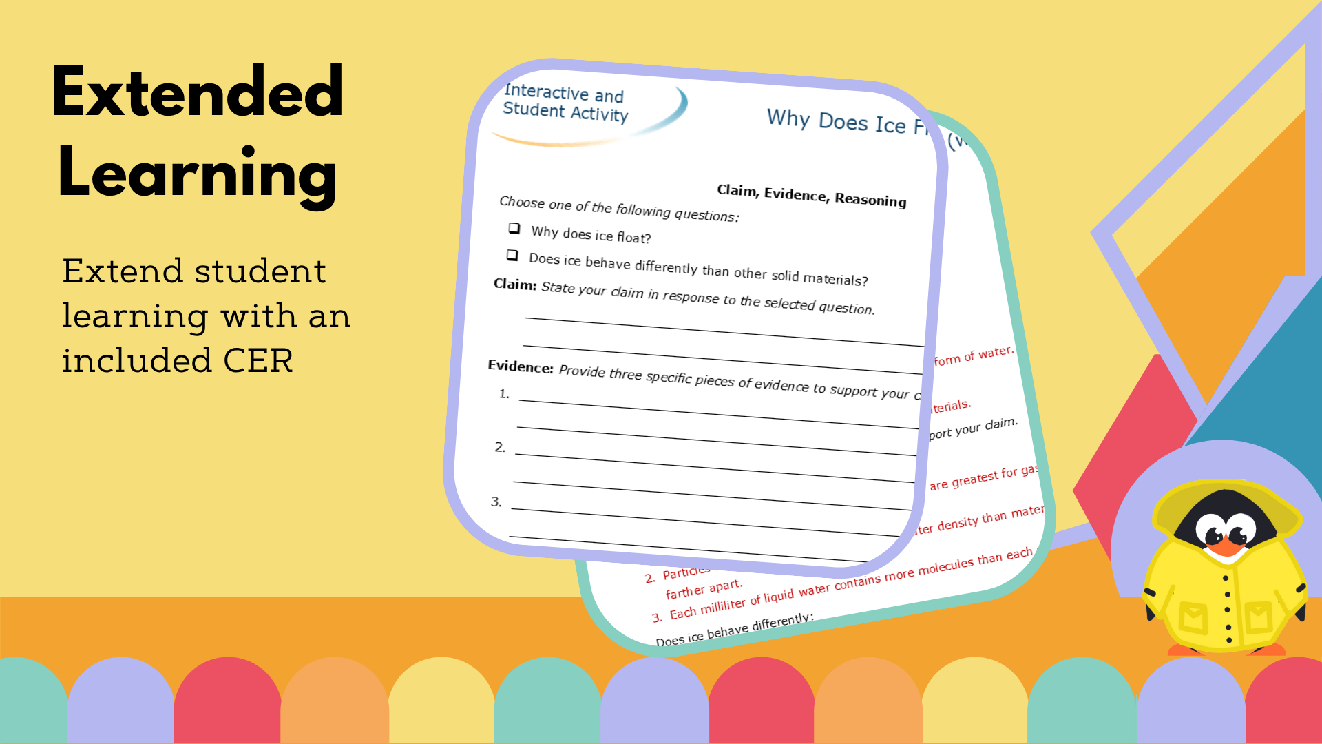 Why Does Ice Float? Worksheet with CER - VST