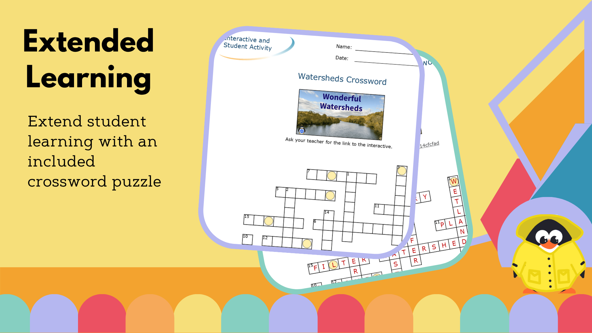 Watersheds Worksheet & Crossword - VST